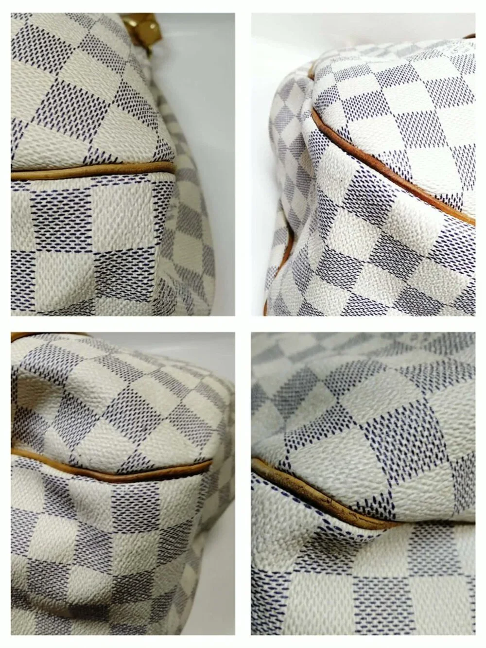 Authentic Louis Vuitton Galliera GM Damier Azur Hobo Shoulder Bag Large LV Tote - Picture 8 of 16
